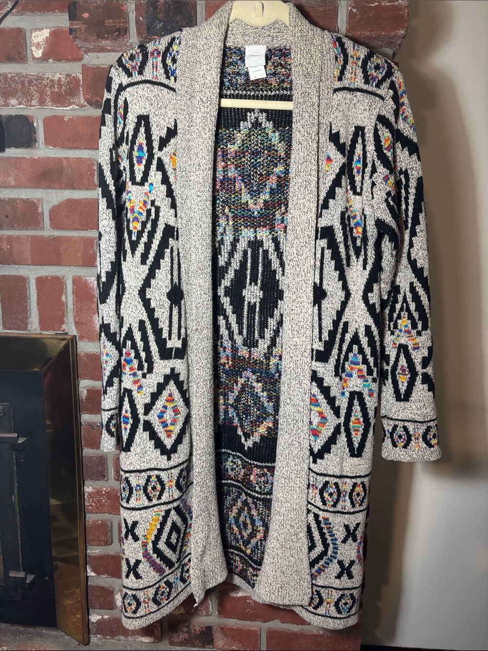 Northern Angel Western Boho Knit Cardigan Yellowstone Aztec Country Size Small - Picture 7 of 12